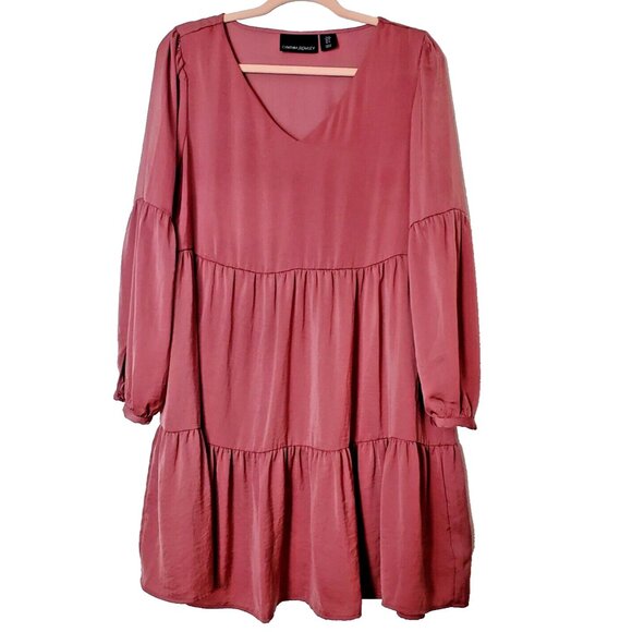 Cynthia Rowley Dresses & Skirts - Cynthia Rowley Dress Woman’s Sz MediumPink Tiered Prairie Cottage Balloon Sleeve